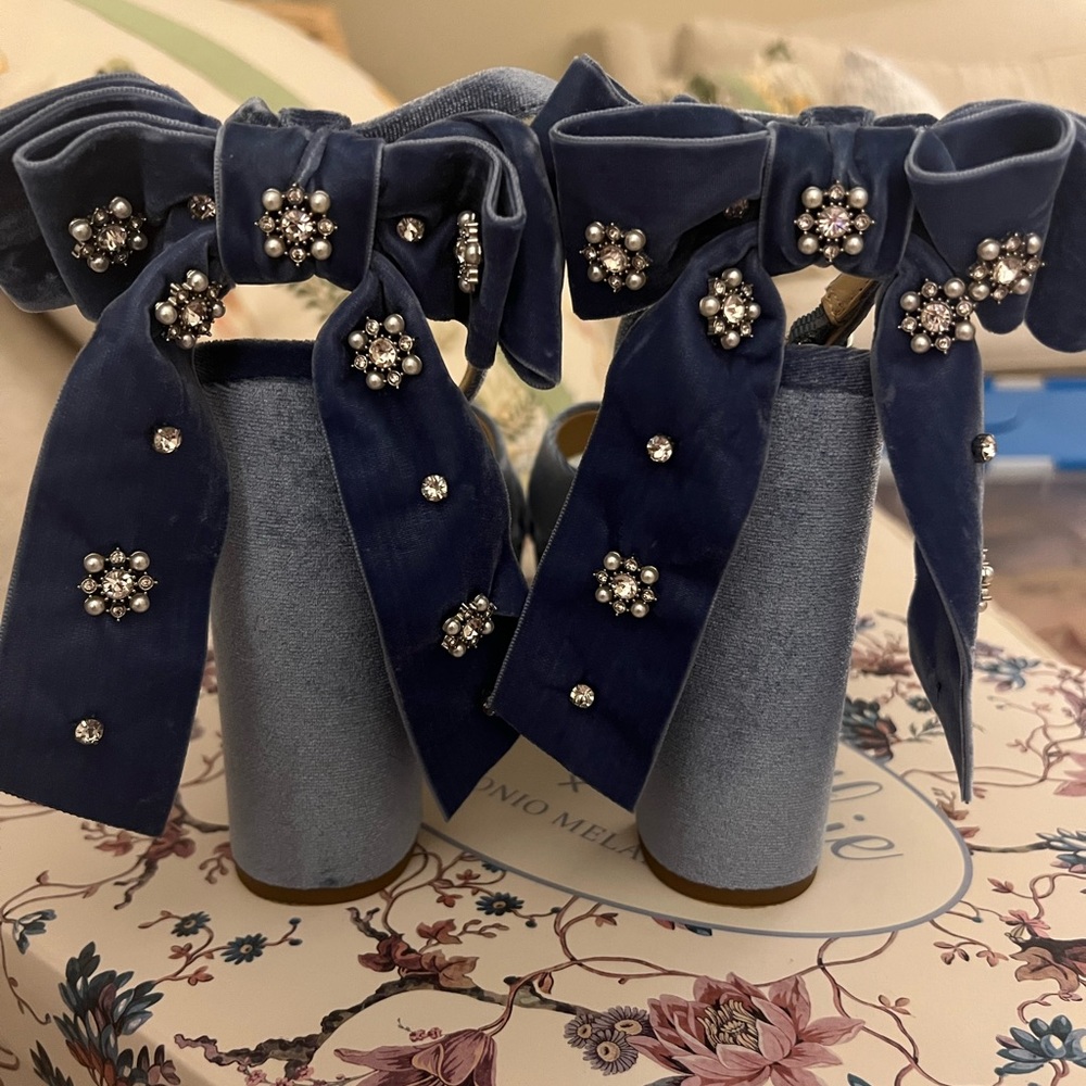 Antonio Melani x Nicola Bathie Lila Bow Detail Platform Dress Sandals